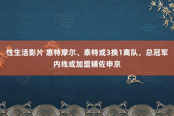 性生活影片 惠特摩尔、泰特或3换1离队，总冠军内线或加盟辅佐申京