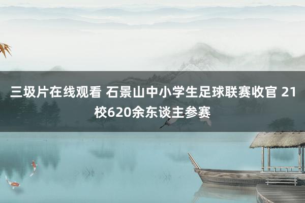 三圾片在线观看 石景山中小学生足球联赛收官 21校620余东谈主参赛