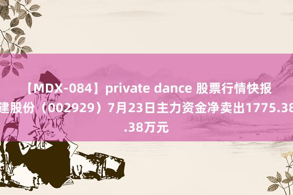 【MDX-084】private dance 股票行情快报：润建股份（002929）7月23日主力资金净卖出1775.38万元