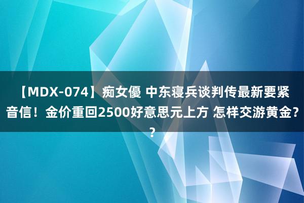 【MDX-074】痴女優 中东寝兵谈判传最新要紧音信！金价重回2500好意思元上方 怎样交游黄金？